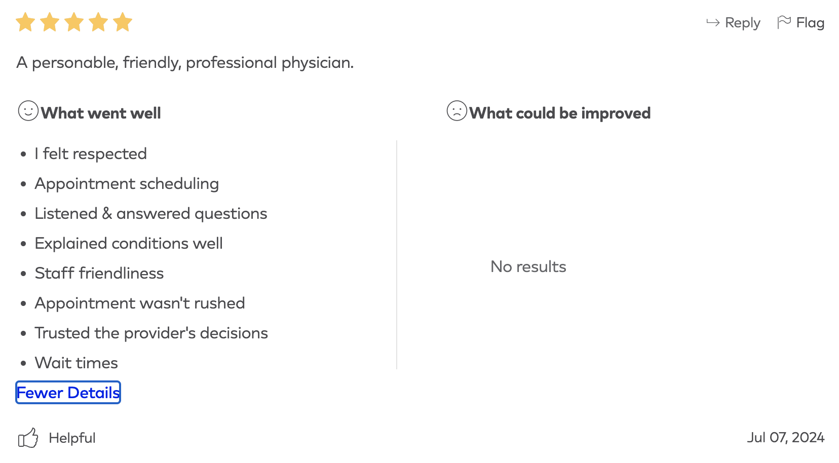 Healthgrades Review 1